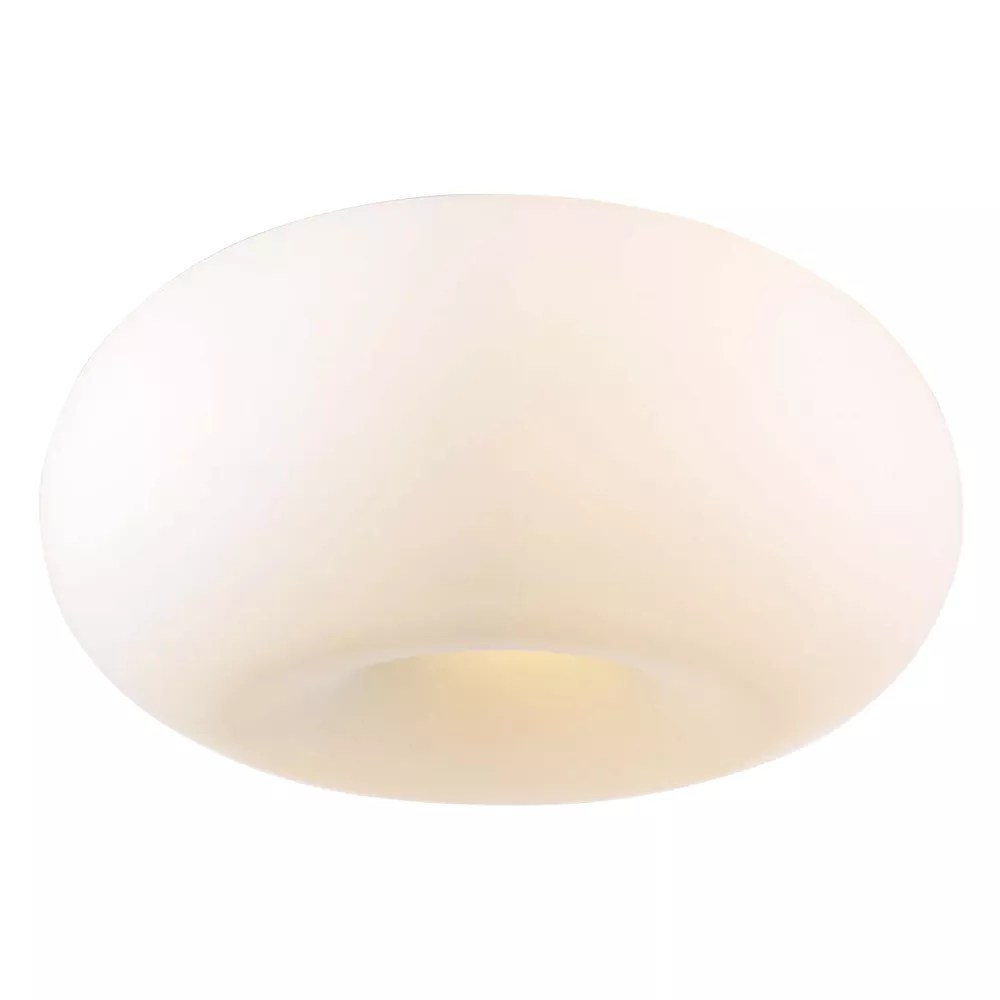 Contemporary Beauty 4 Light Flush Mount with Matte Opal Glass and Satin