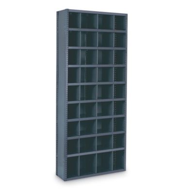 Edsal Steel Bin Shelving 36x24x85″ (16) 8x24x9″ (16) 10x24x9″ (2