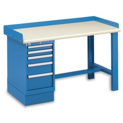 Lista Pedestal Workbench Narrowbody 5drawer Pedestal 60×30″ Top