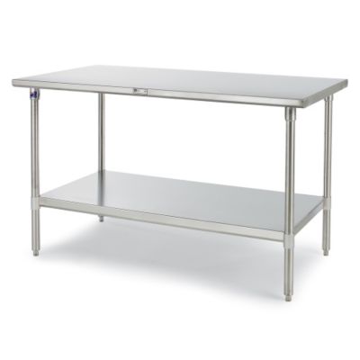 John Boos Premium Type 304 Stainless Steel Worktable With Backsplash
