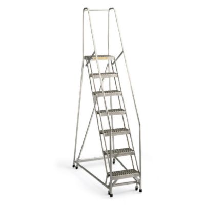 Relius Solutions Gripstrut Aluminum Ladder 6 Steps With Handrails