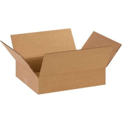 Storage Containers Cheap Flat Boxes 14X11x3" Kraft Lot of 25 (14113)