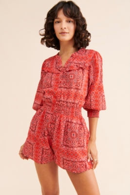 Bandana Print Romper Nuuly