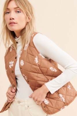 Floral Quilted Vest Nuuly