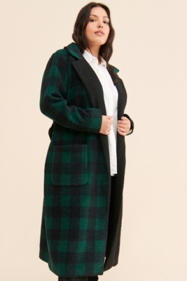 Half Plaid Overcoat Nuuly