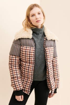 Houndstooth Puffer Jacket Nuuly Rent