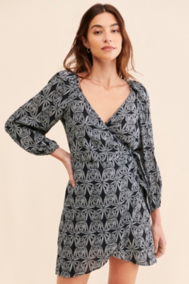 Printed CoverUp Wrap Dress Nuuly