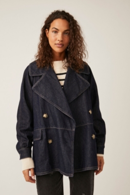 Denim Car Coat Nuuly