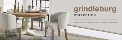 Grindleburg Rectangular Dining Table with Trestle Base | Ashley