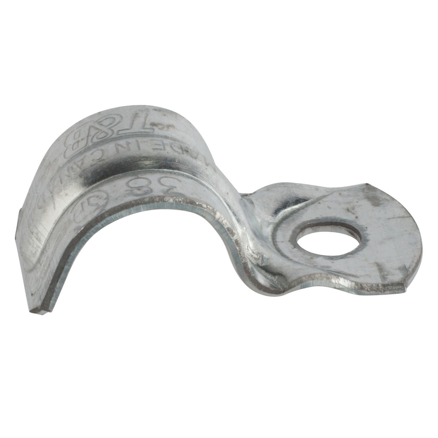 Steel City FS100SC 3/8 In One Hole Flex MC Conduit Strap Crescent