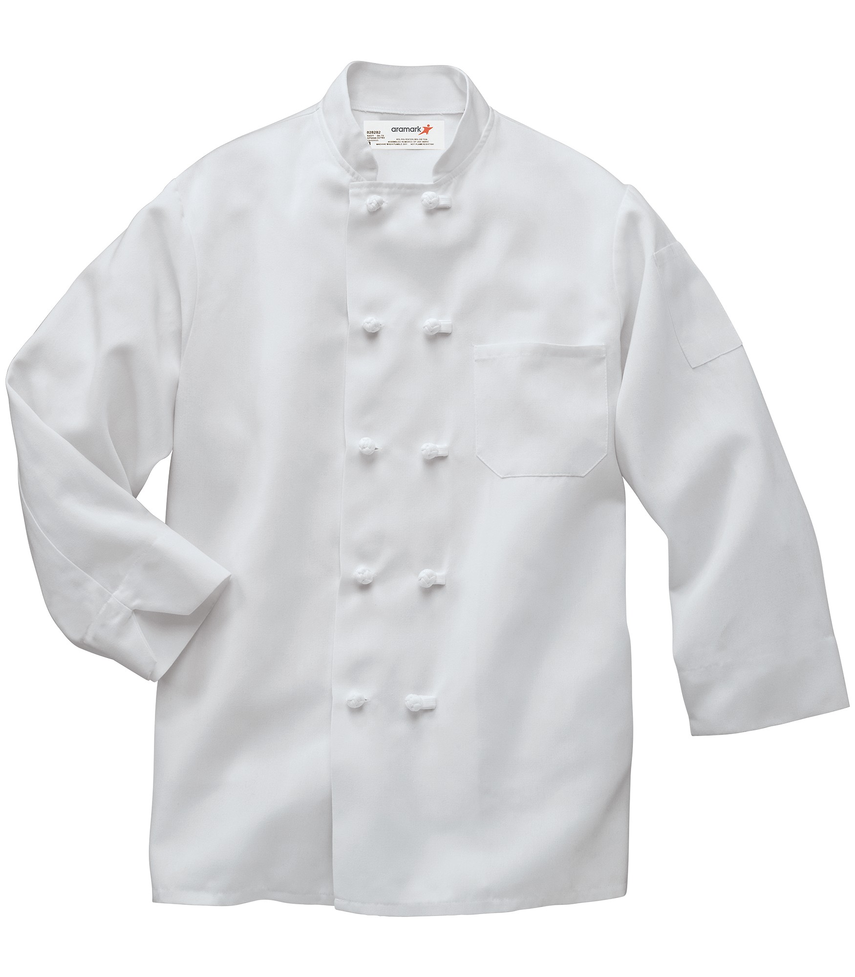 AMP_CA Canadian Linen Chef Coat w/ French Knot Buttons