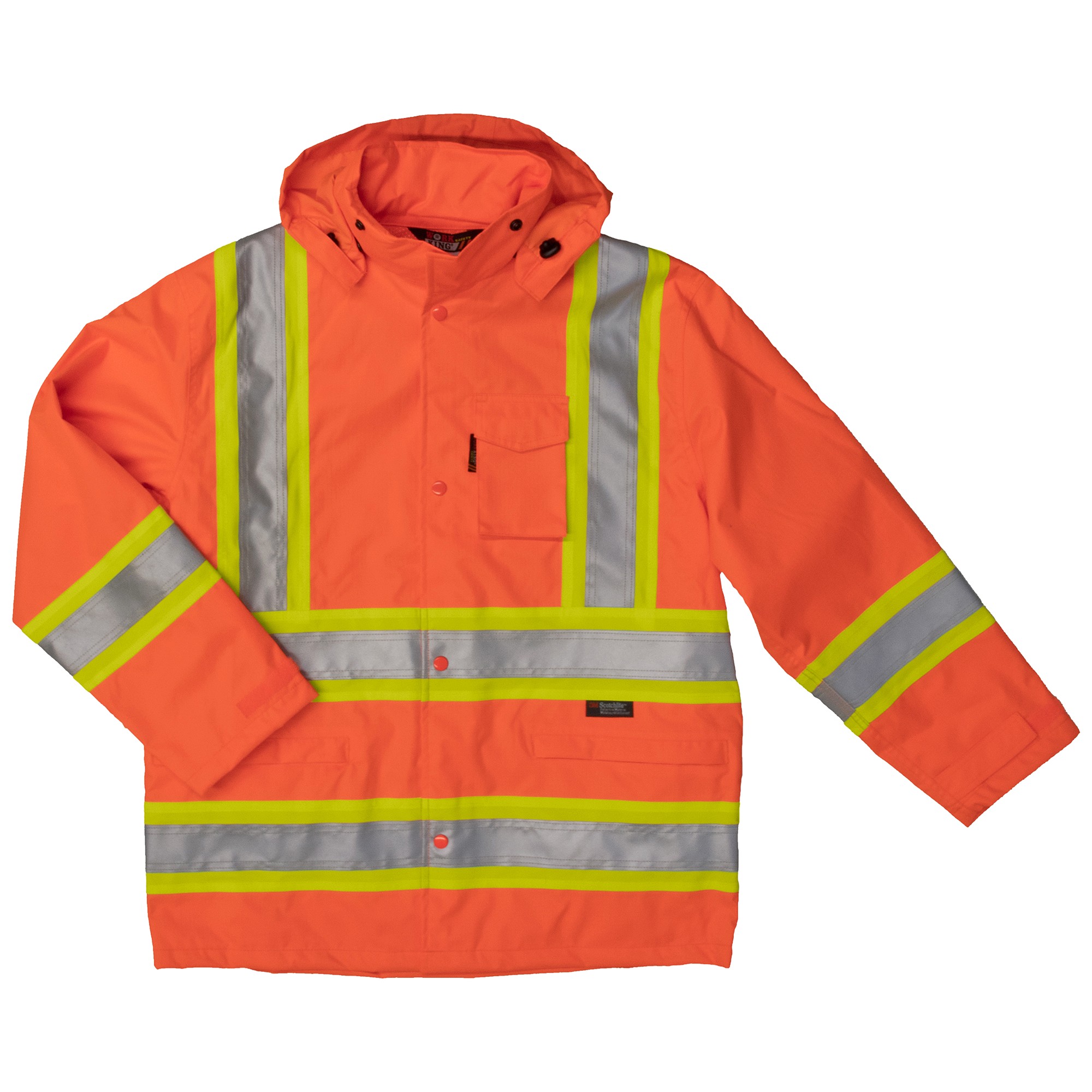 Westcan Bulk Tough Duck™ High Visibility Rain Jacket