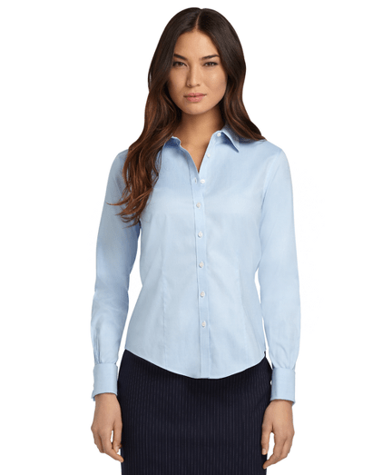 Women's NonIron Fitted French Cuff Dress Shirt Brooks Brothers