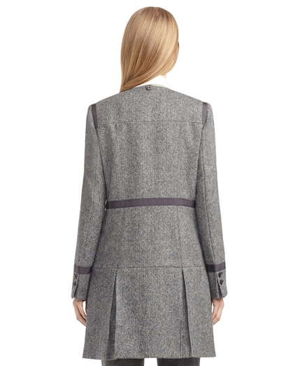 PLEAT SKIRT COAT Brooks Brothers