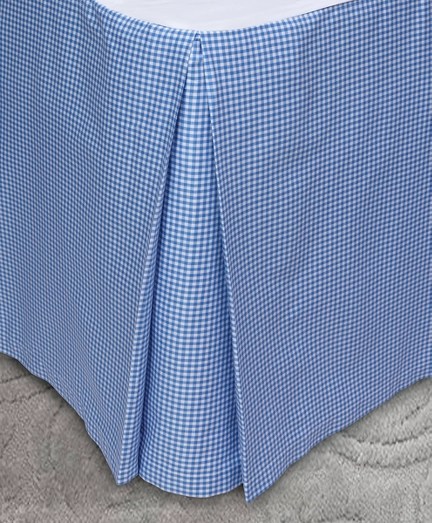 Gingham Queen Bed Skirt Brooks Brothers