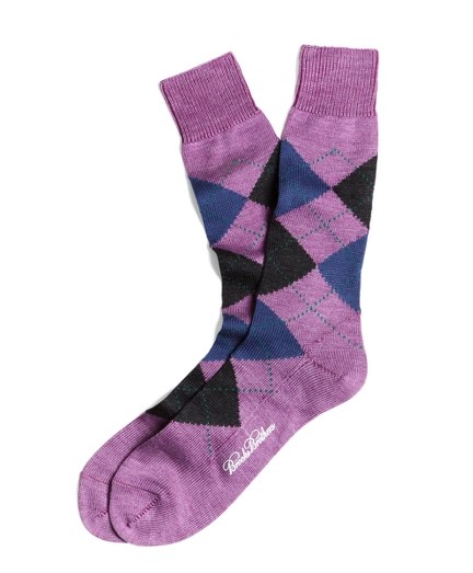 Men's Argyle Crew Socks