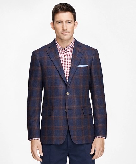 Navy Plaid Sport Coat Han Coats