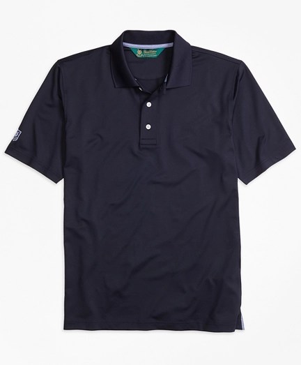Men's St Andrews Links Solid Golf Polo Shirt Brooks Brothers