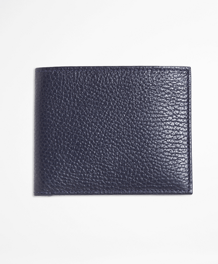 Pebble Leather Wallet Brooks Brothers
