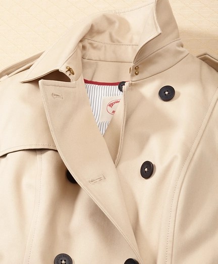 Cotton Twill Trench Coat Brooks Brothers