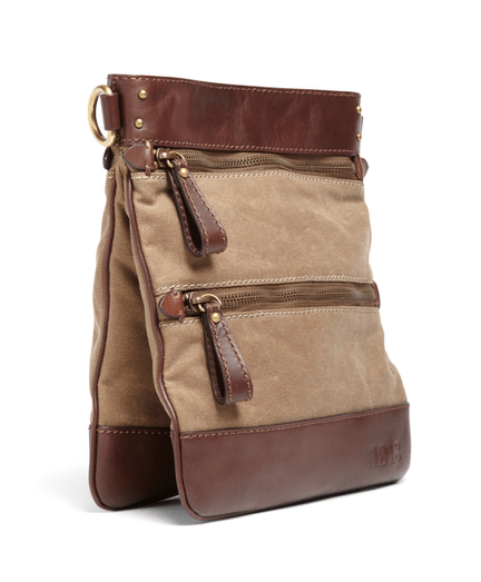 Waxed Cotton Canvas Crossbody Bag Brooks Brothers
