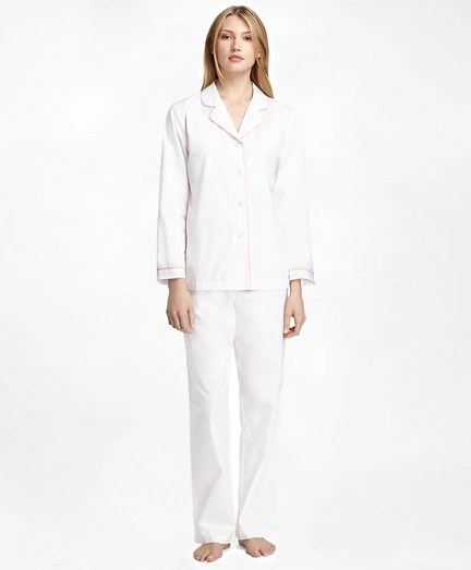 White Cotton Pajamas Womens Breeze Clothing