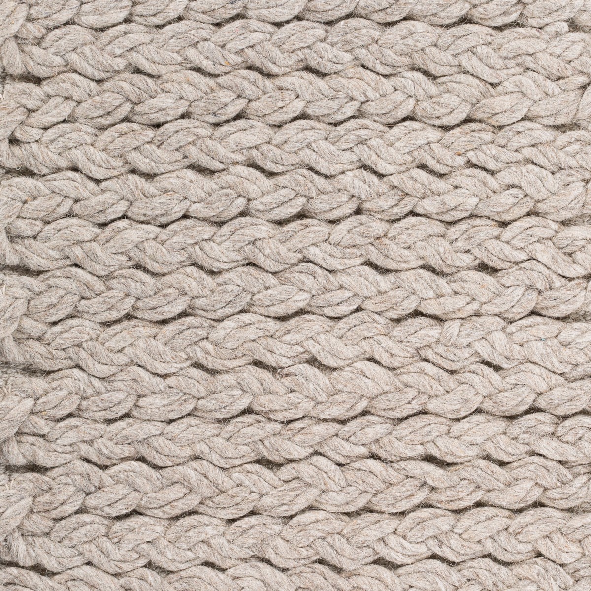 Double Braided Felted Wool Rug Light Gray Maine Cottage®