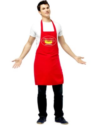 Rasta Imposta Hot Dog Vendor Dirty Apron Humor Adult Mens Halloween
