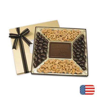 Chocolate Covered Almonds & Cashews w/ Milk Chocolate Mint Delux