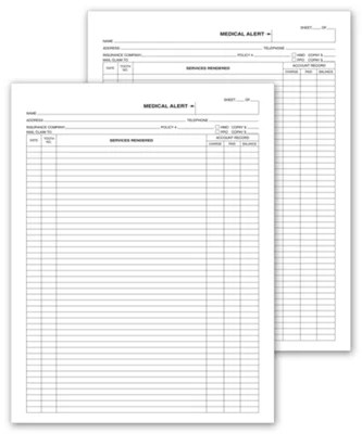 Dental Record Forms for Your Dentistry Office Business Checks Catalog
