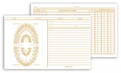 Dental Record Forms for Your Dentistry Office Business Checks Catalog