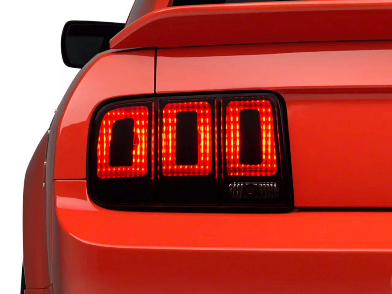 Mustang Tail Light Conversion Decal Kit Matte Black (0509 All