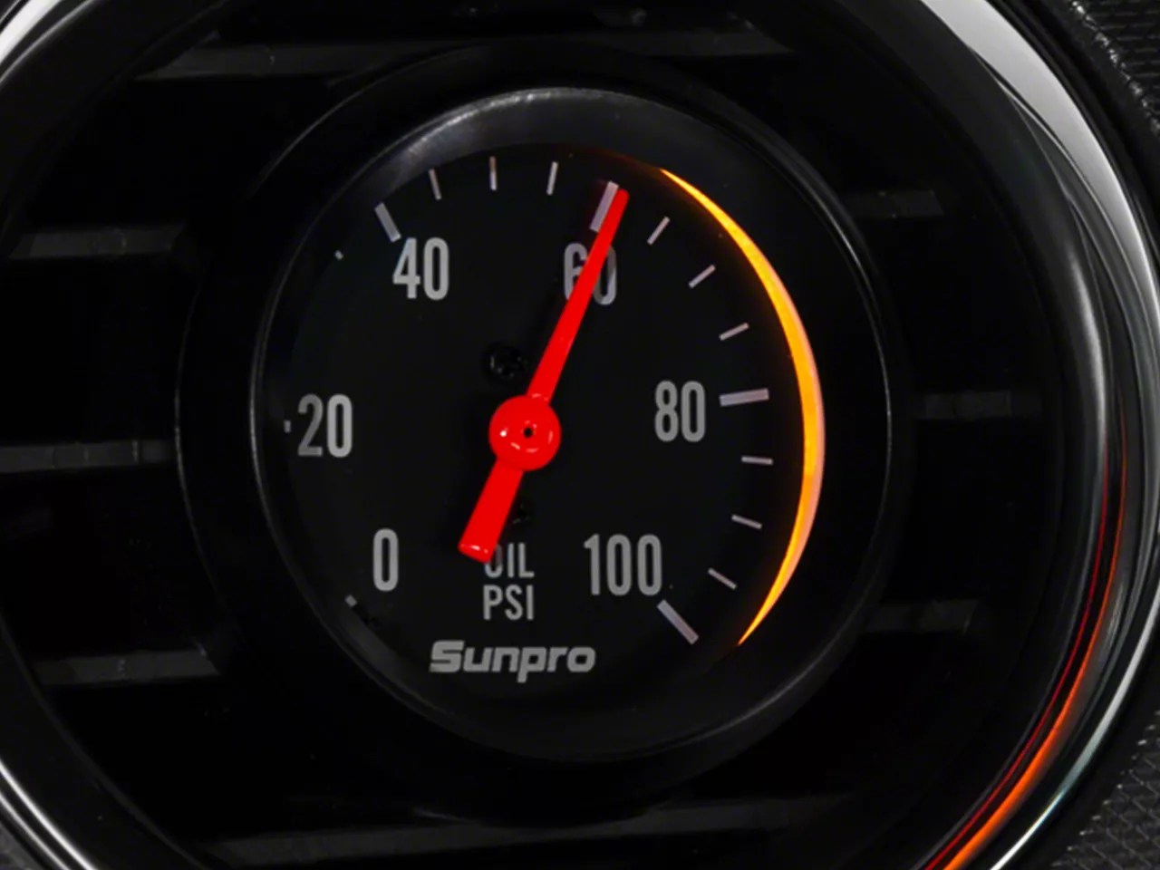 Bosch Black Styleline Mustang Oil Pressure Gauge Mechanical
