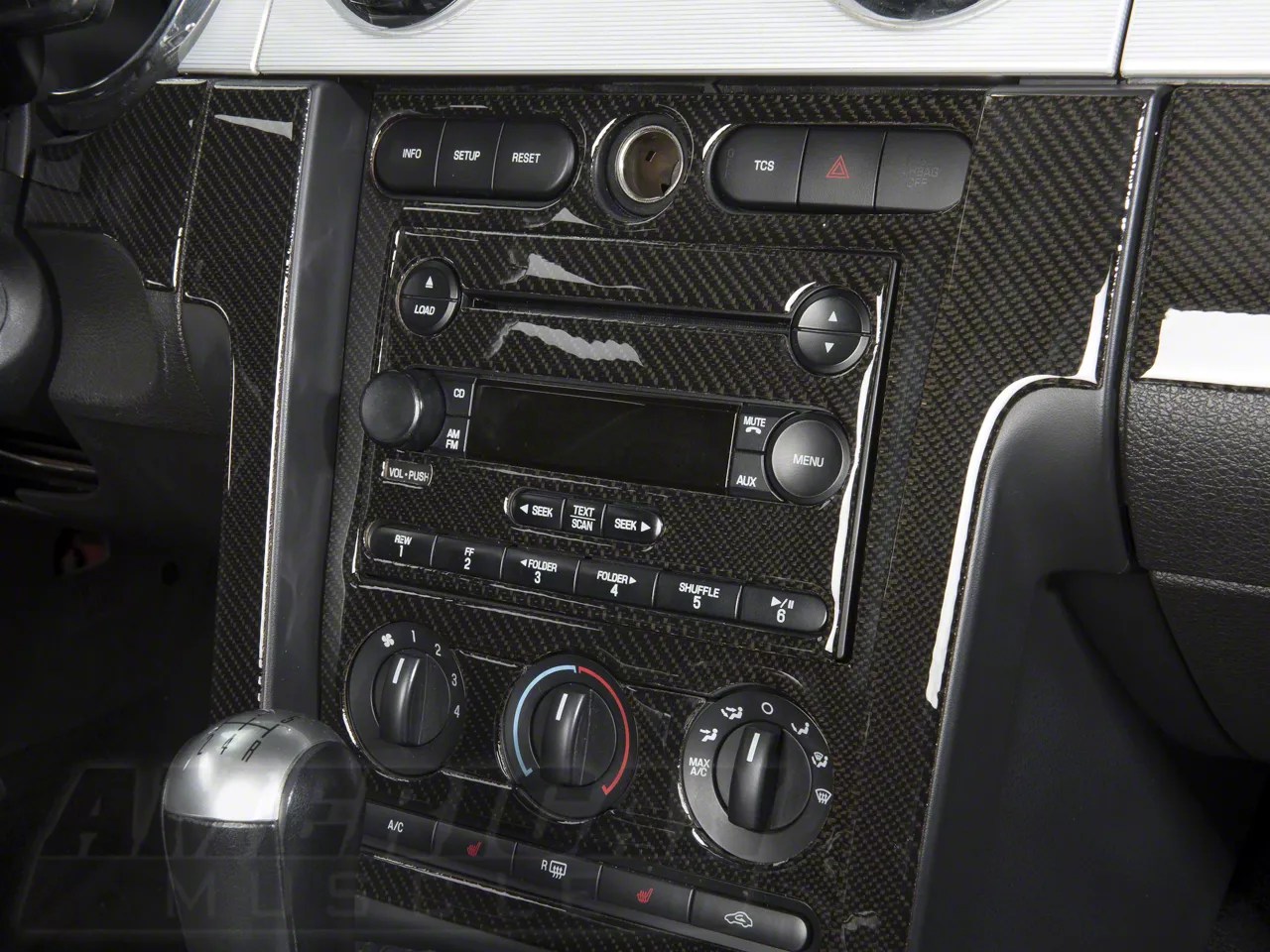 Mustang Carbon Fiber Dash Overlay Kit (0509 All) Free Shipping