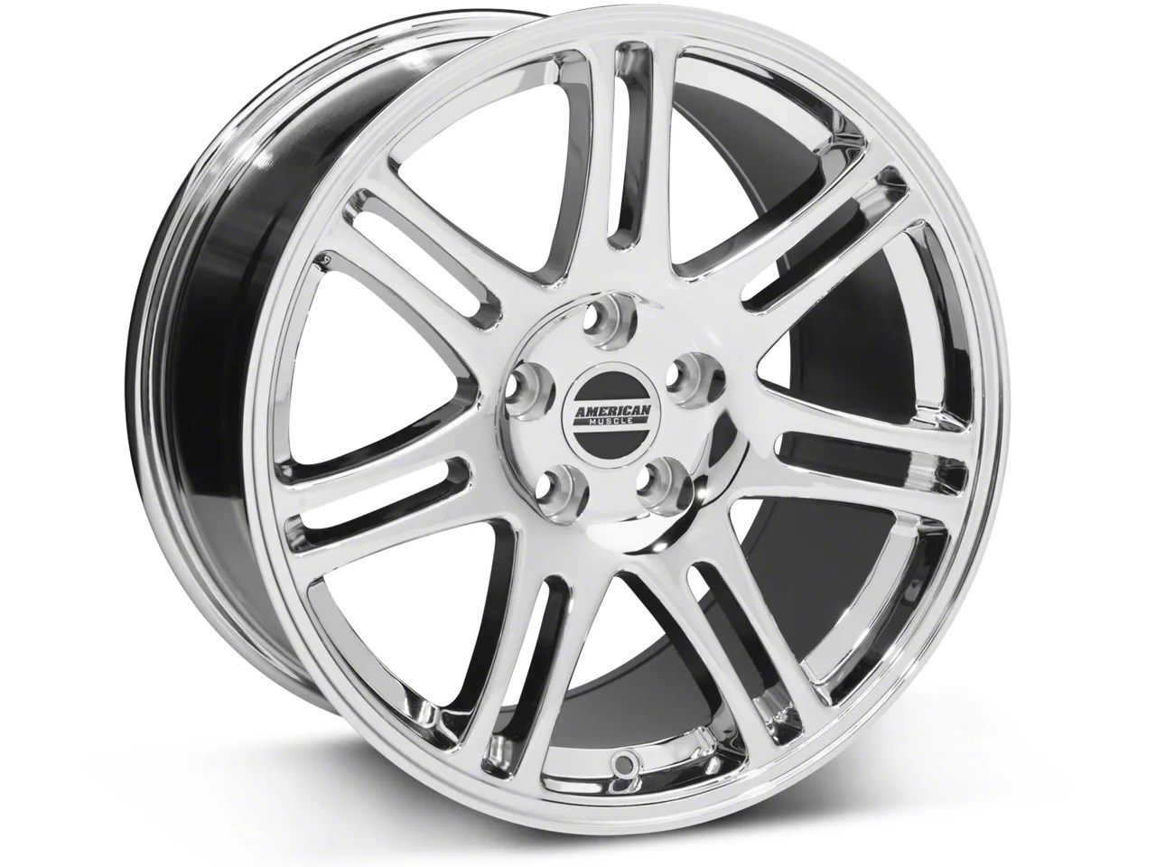 Chrome 10th Anniversary Cobra Style Mustang Wheel 18x10 (0514 All