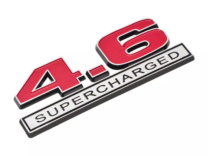 SpeedForm Red 4.6 Supercharged Emblem 389620 Free Shipping