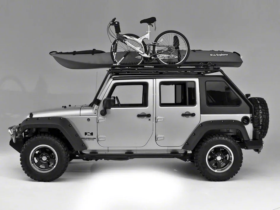 How to carry a canoe on a jeep wrangler Go boating