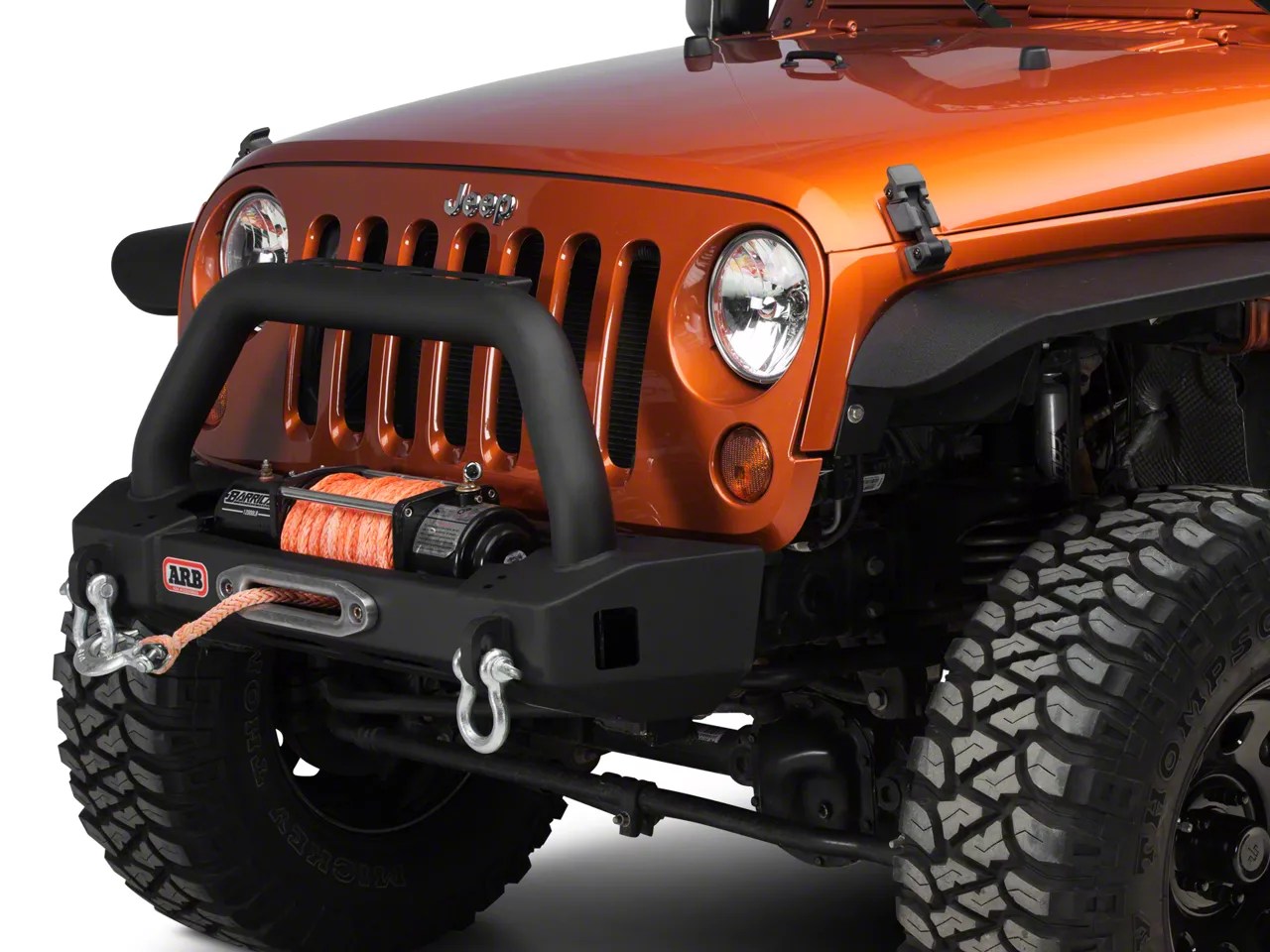 ARB Wrangler Front Stubby Bull Bar Winch Bumper 3450430 (0717 Wrangler