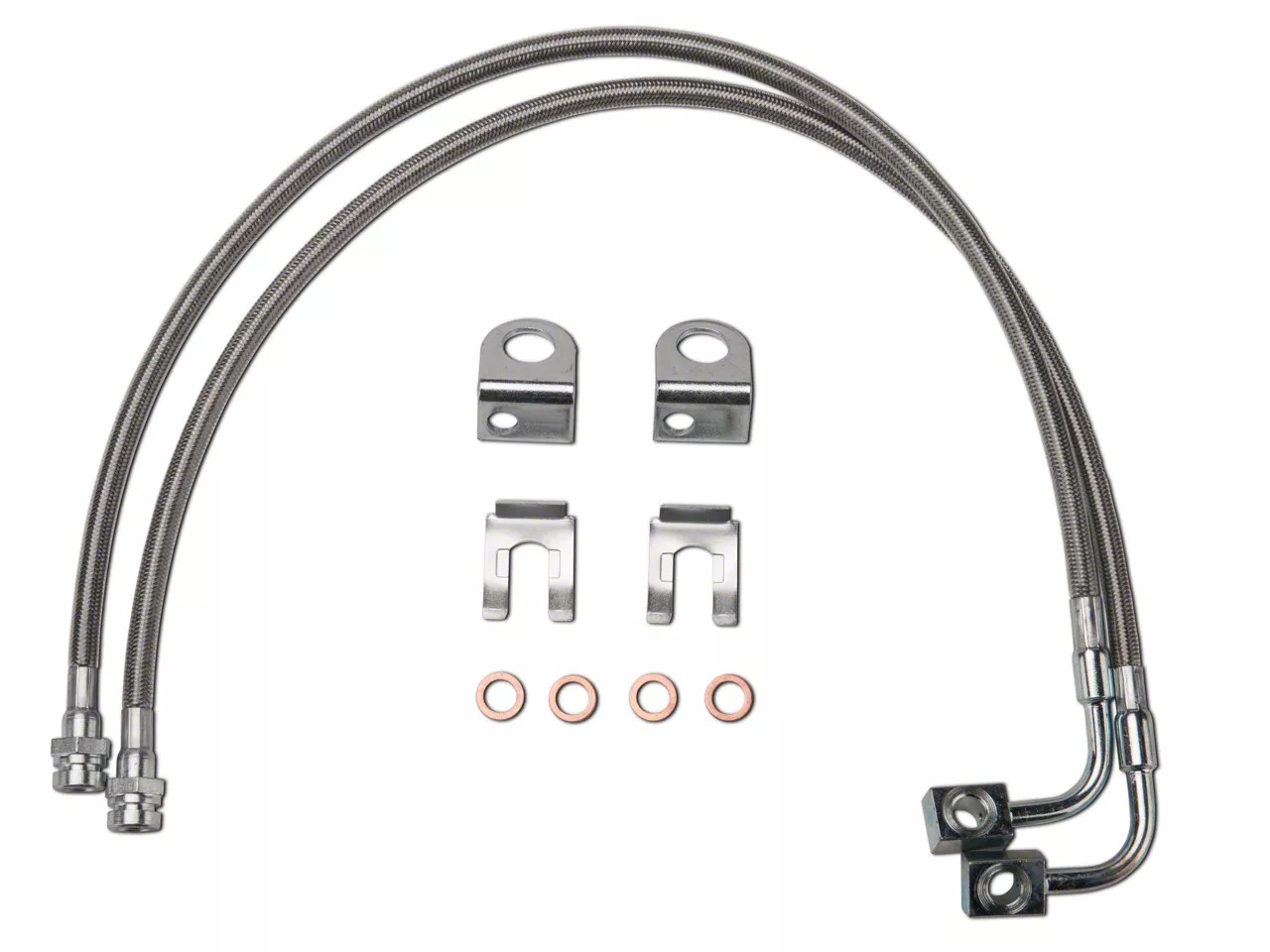 Synergy Extended Front/Rear DOT Approved Brake Line Kit (0715 Wrangler JK)