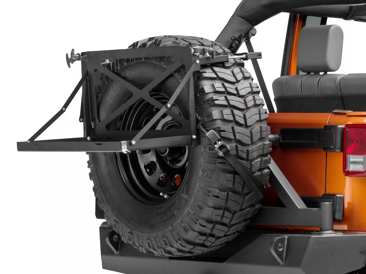 Jeep Tj Spare Tire Cargo Rack