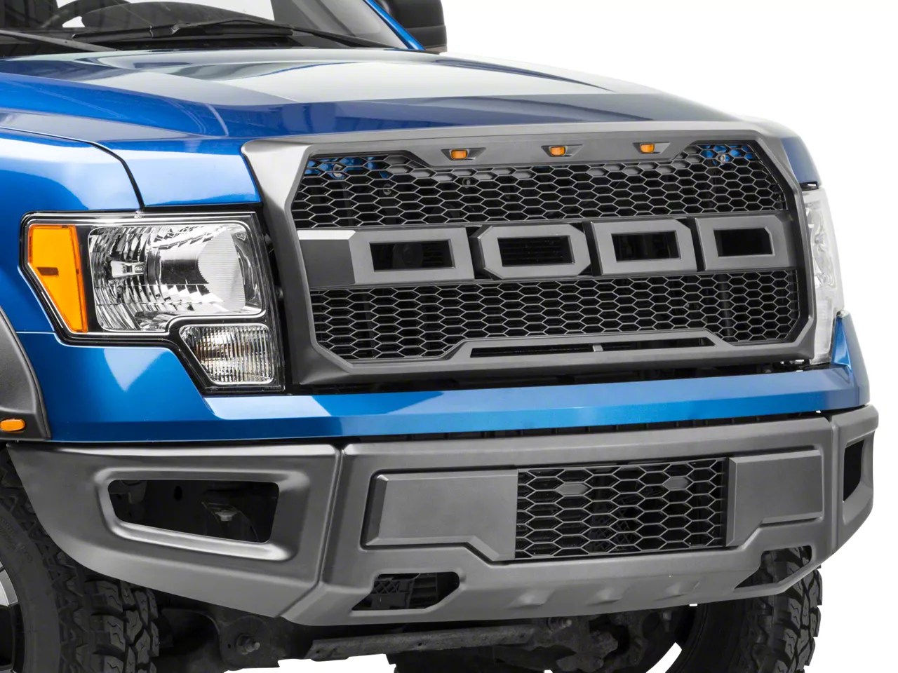 Barricade F150 Raptor Style Upper Replacement Grille w/ LED Lighting