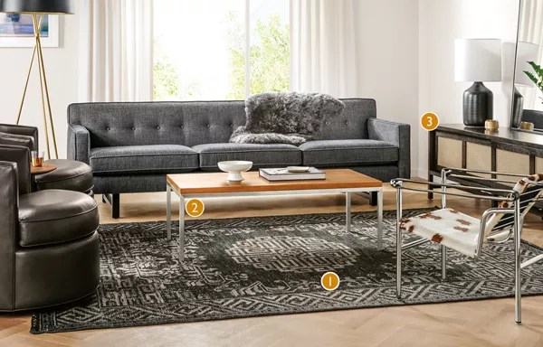 Amira Black Onyx Rug Rugs Room & Board