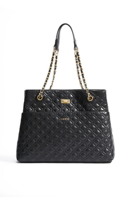 Large Quilted Leather Tote GUESS.ca