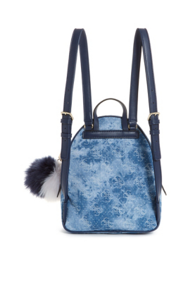 Varsity Pop Small Denim Backpack