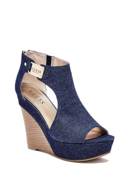 Sayra Denim Wedge Heels