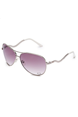 GUESS Women's Rhinestone Heart Aviator Sunglasses eBay