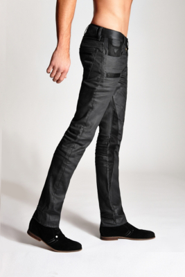 Alameda Slim Tapered Moto Jeans in Preservation Wash