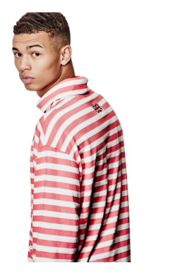 AAP Rocky Striped Turtleneck Top