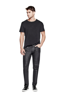 Slim Taper Moto Jeans