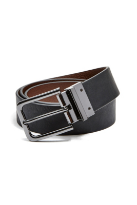 GUESS Men's Reversible FauxLeather Belt eBay